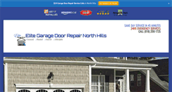 Desktop Screenshot of garagedoorrepairnorthhills.us